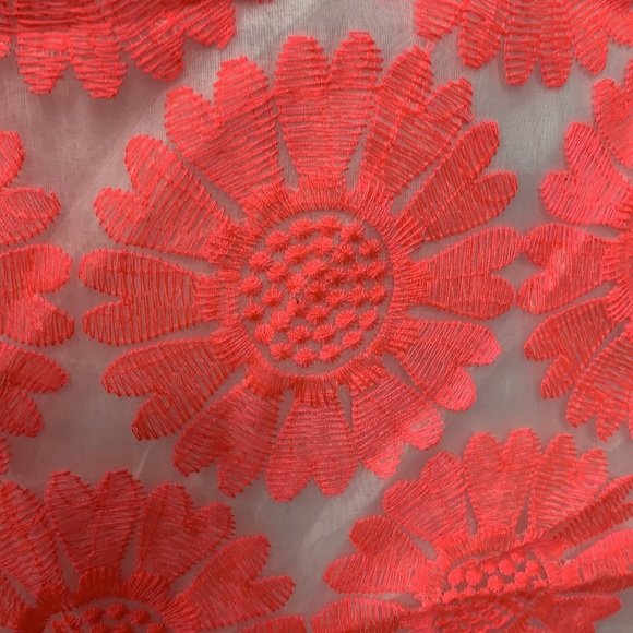 Blue Rain bright floral embroidered lined skirt - Picture 3 of 9